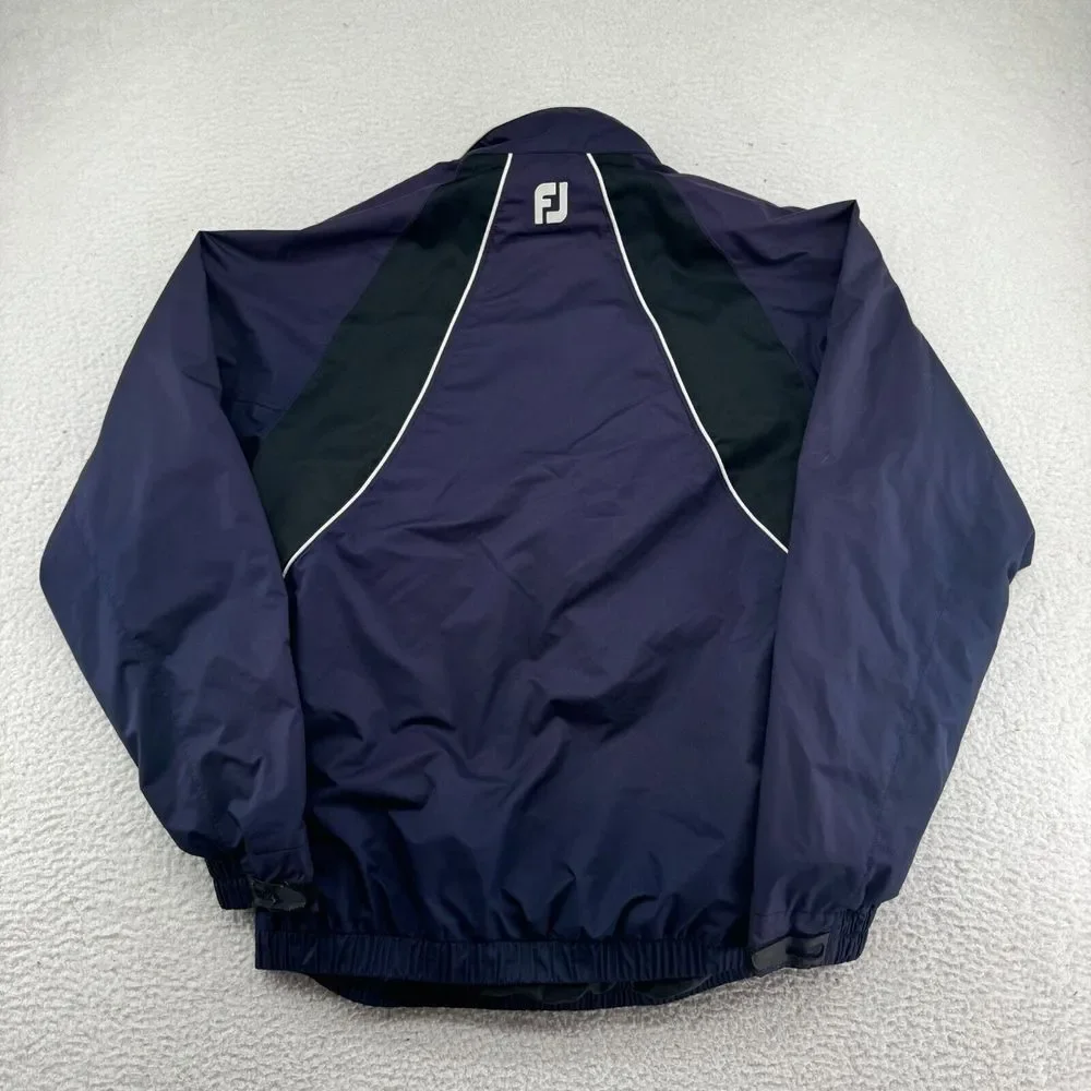 FootJoy‎ DryJoys 3/4 Zip Pullover Mens Medium Blue Windbreaker Marist Golf Logo